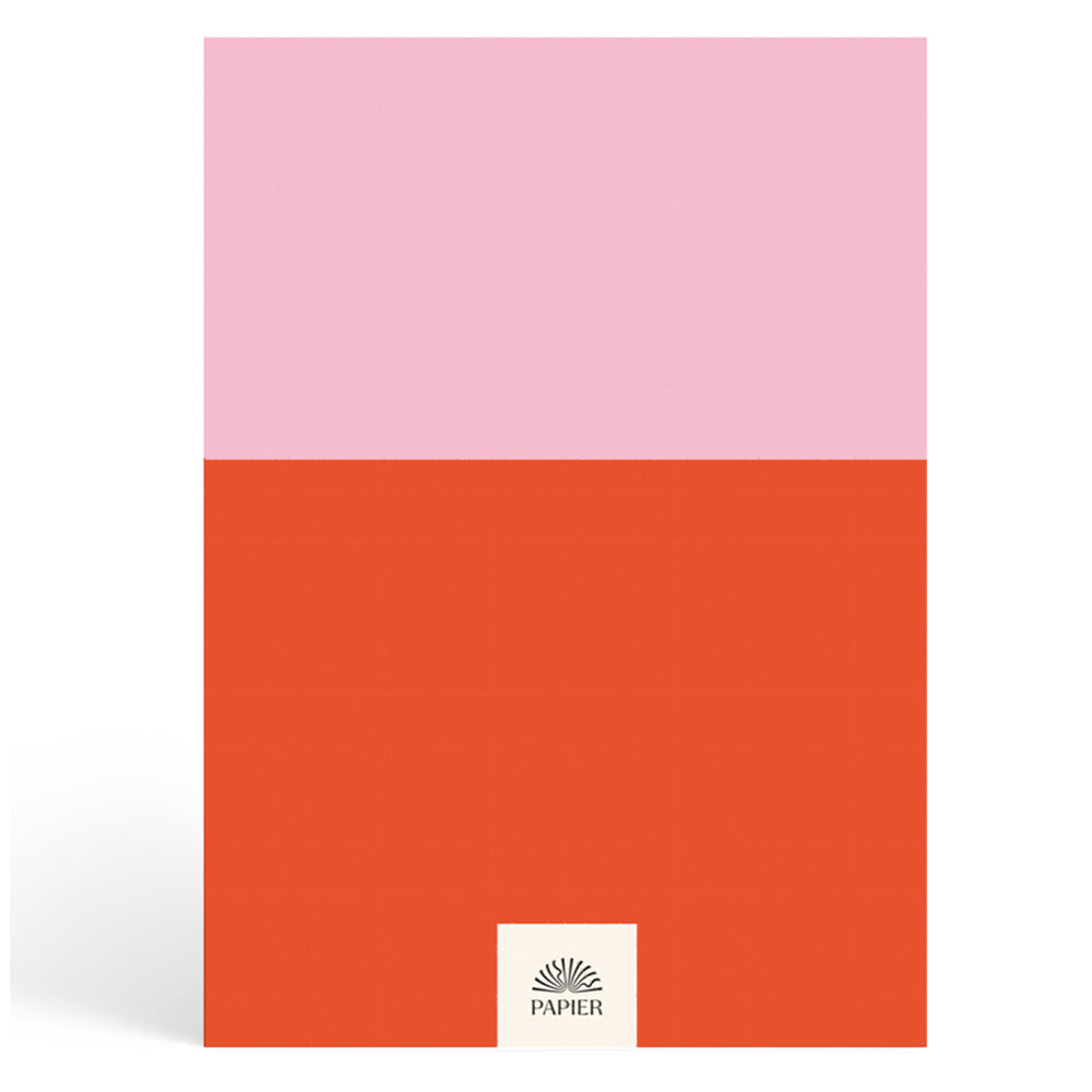 Papier Pink/Red Colorblock Recipe Journal