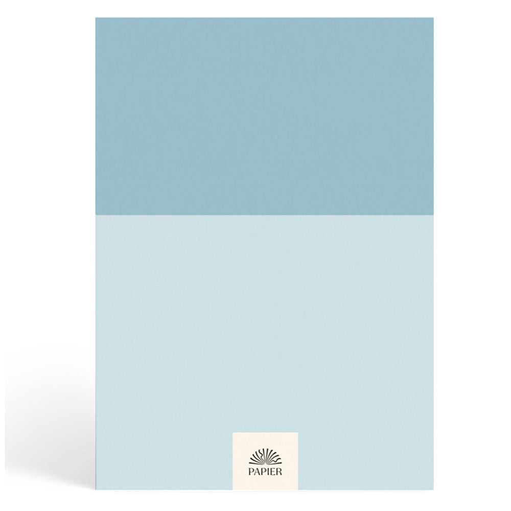 Papier Blue/Light Blue Colorblock Travel Journal