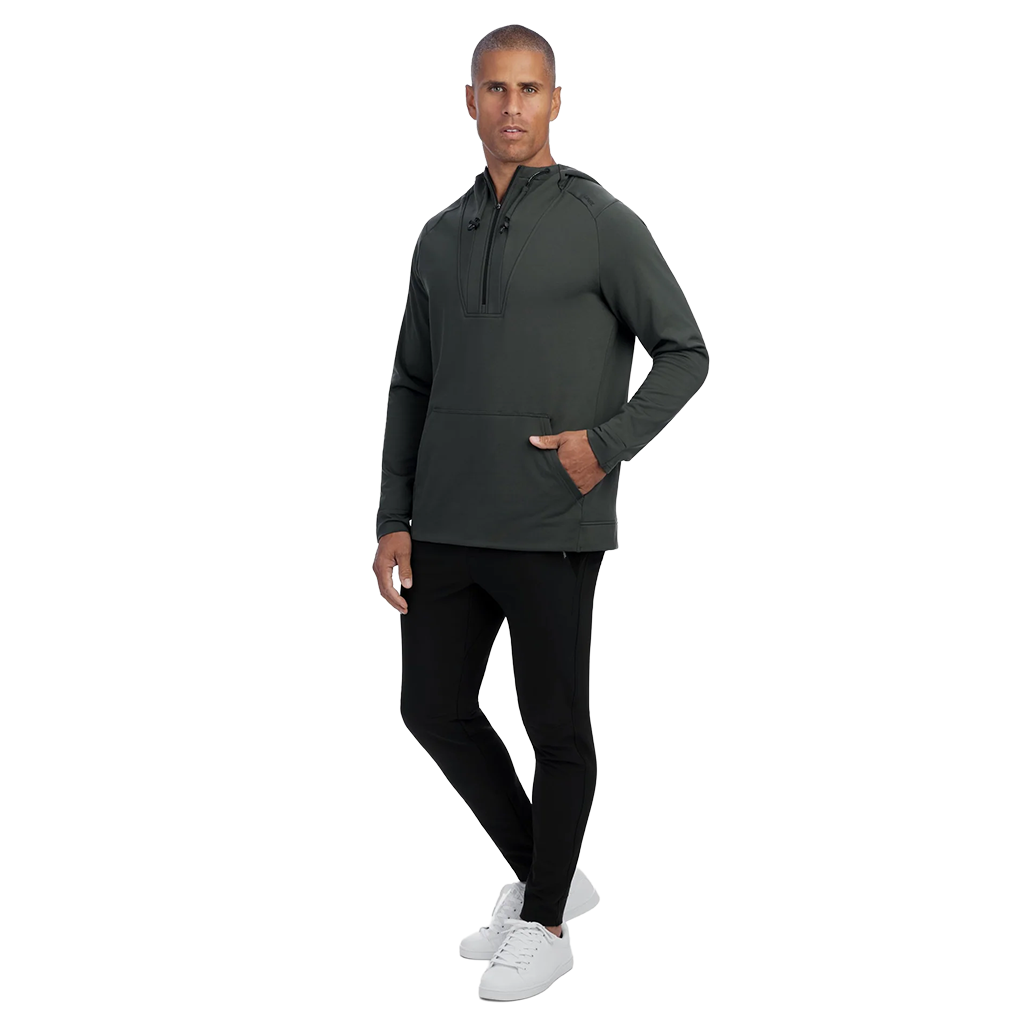 UNRL Unisex Pine Crossover Half-Zip Hoodie