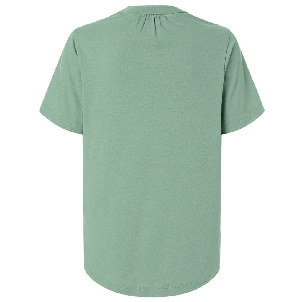 Devon & Jones Women's Balsam Green Seaton Pebble Textured Polo