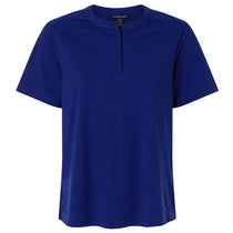 Devon & Jones Women's Midnight Royal Seaton Pebble Textured Polo