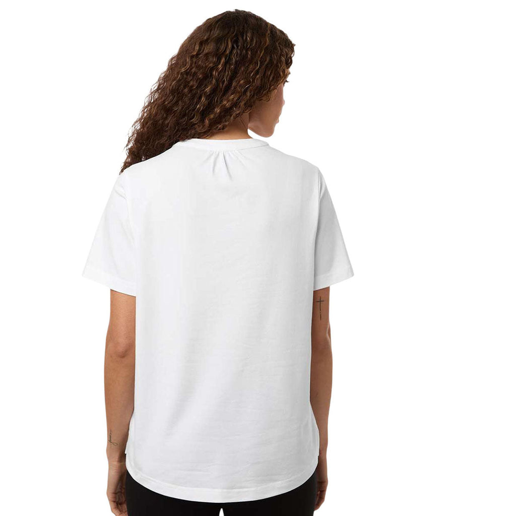 Devon & Jones Women's White Seaton Pebble Textured Polo
