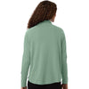 Devon & Jones Women's Balsam Green Seaton Pebble Textured Quarter-Zip Pullover