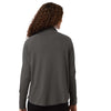 Devon & Jones Women's Graphite Seaton Pebble Textured Quarter-Zip Pullover