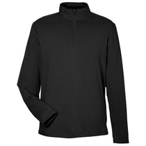 Devon & Jones Men's Black Raleigh Stretch Quarter-Zip Pullover