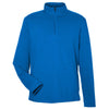 Devon & Jones Men's French Blue Raleigh Stretch Quarter-Zip Pullover