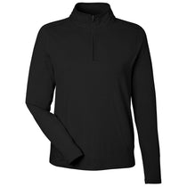 Devon & Jones Women's Black Raleigh Stretch Quarter-Zip Pullover