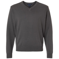 Devon & Jones Men's Graphite New Classics V-Neck Sweater