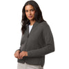 Devon & Jones Women's Graphite Berkeley Textured Full-Zip Jacket