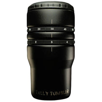 Tally Tumbler Black 4-in-1 Can Cooler & Scorekeeper 14oz.