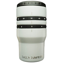 Tally Tumbler White 4-in-1 Can Cooler & Scorekeeper 14oz.