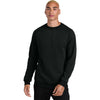 District Men's Jet Black Cloud Fleece Crew