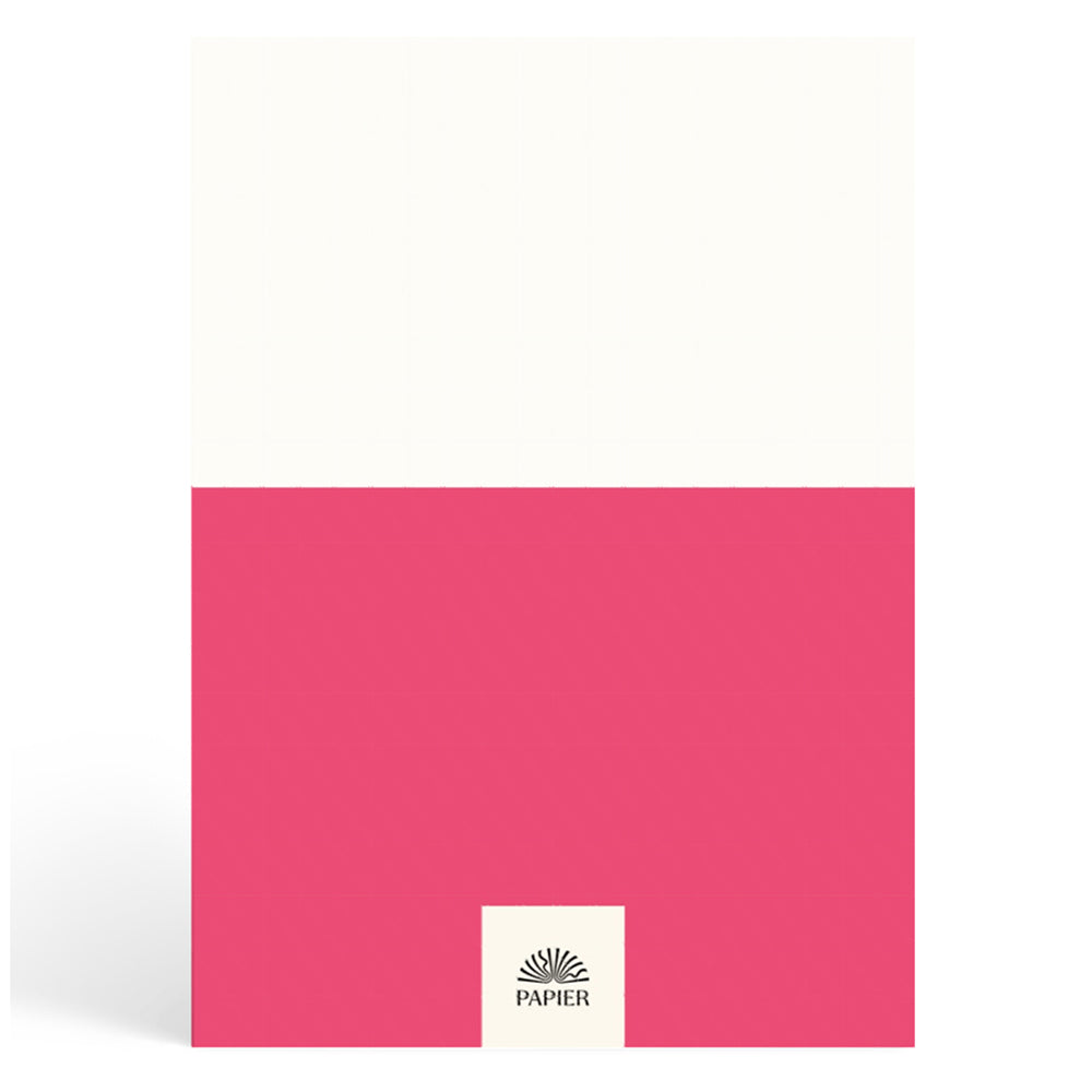 Papier Bright Pink Demi Lined Notebook