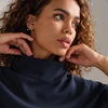 Rhone Women's DreamGlow Navy Mock Neck