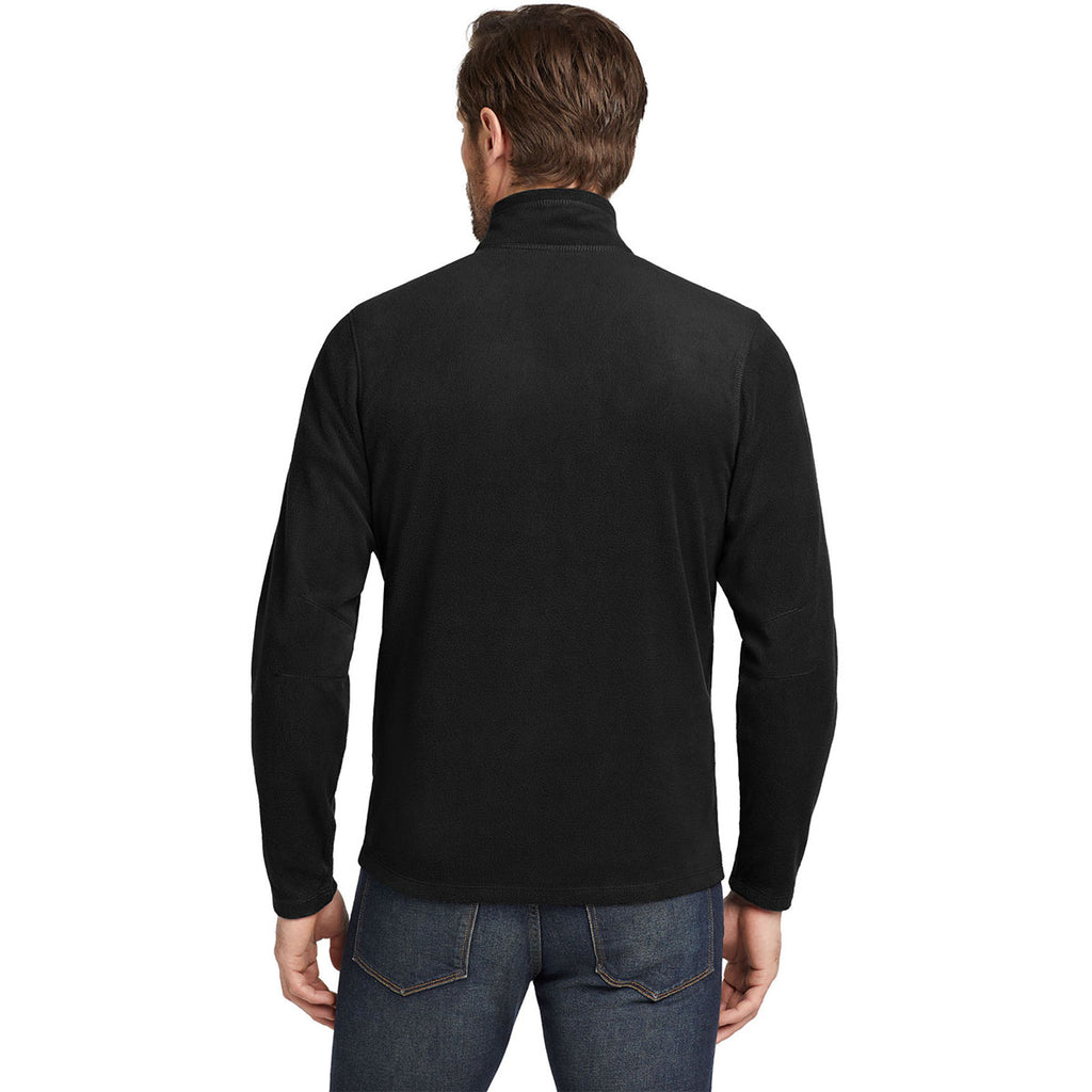 Eddie Bauer Men's Black Full-Zip Microfleece Jacket