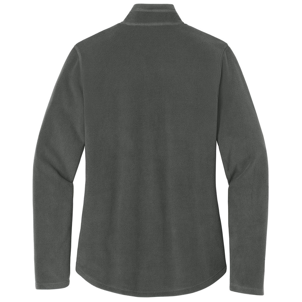 Eddie Bauer Women's Grey Steel Half Zip Microfleece Jacket