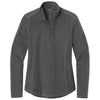 Eddie Bauer Women's Grey Steel Half Zip Microfleece Jacket