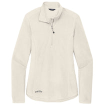 Eddie Bauer Women's Ivory Half Zip Microfleece Jacket