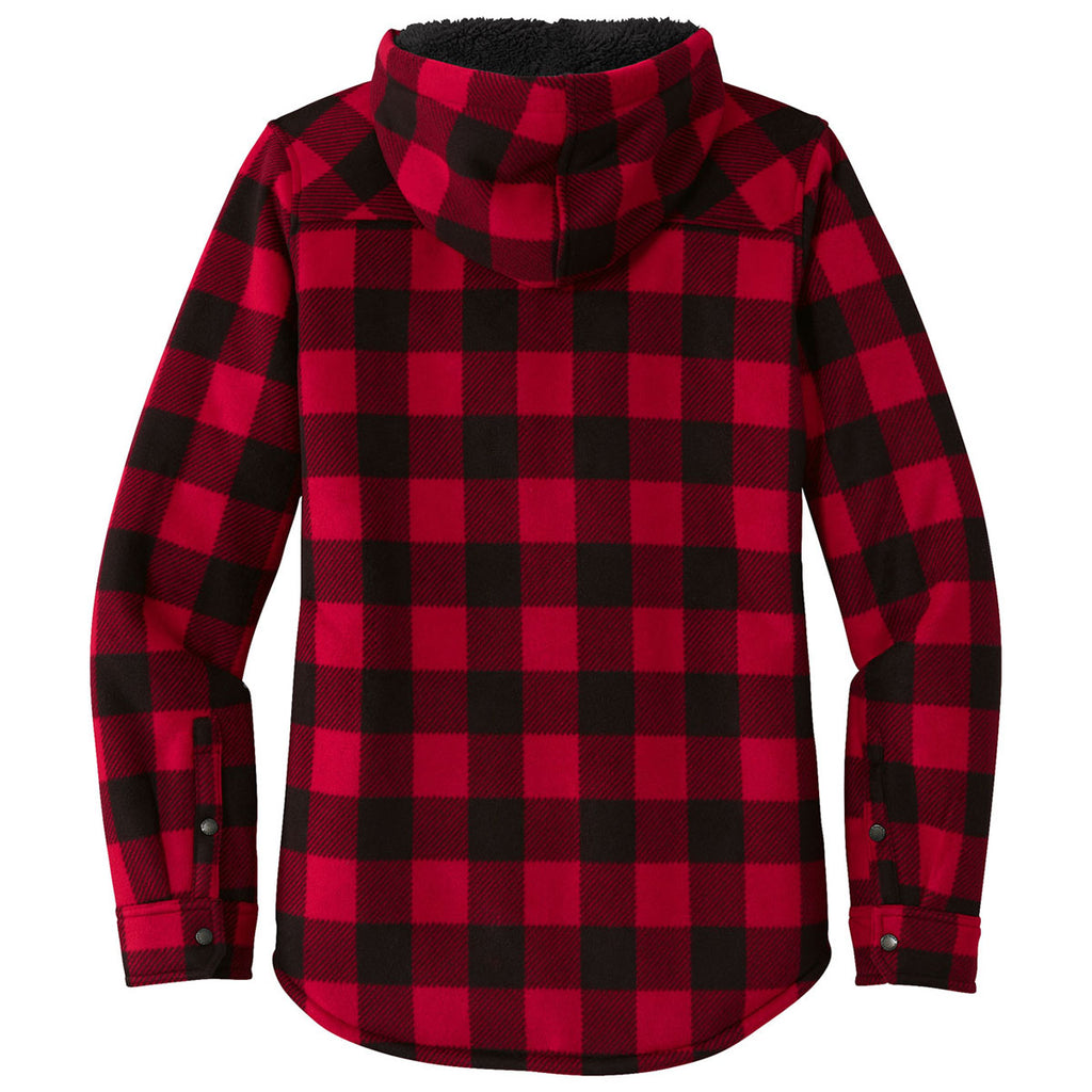 Eddie Bauer Women's Radish/Black Woodland Shirt Jac