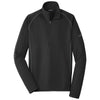 Eddie Bauer Men's Black 1/2-Zip Base Layer Fleece
