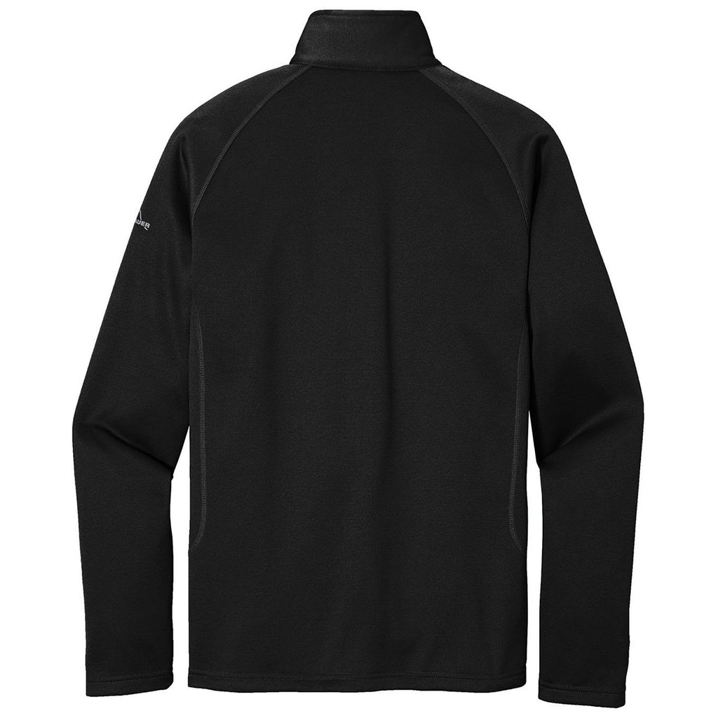 Eddie Bauer Men's Black Smooth Fleece Base Layer Full-Zip