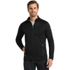 Eddie Bauer Men's Black Smooth Fleece Base Layer Full-Zip