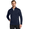 Eddie Bauer Men's River Blue Smooth Fleece Base Layer Full-Zip
