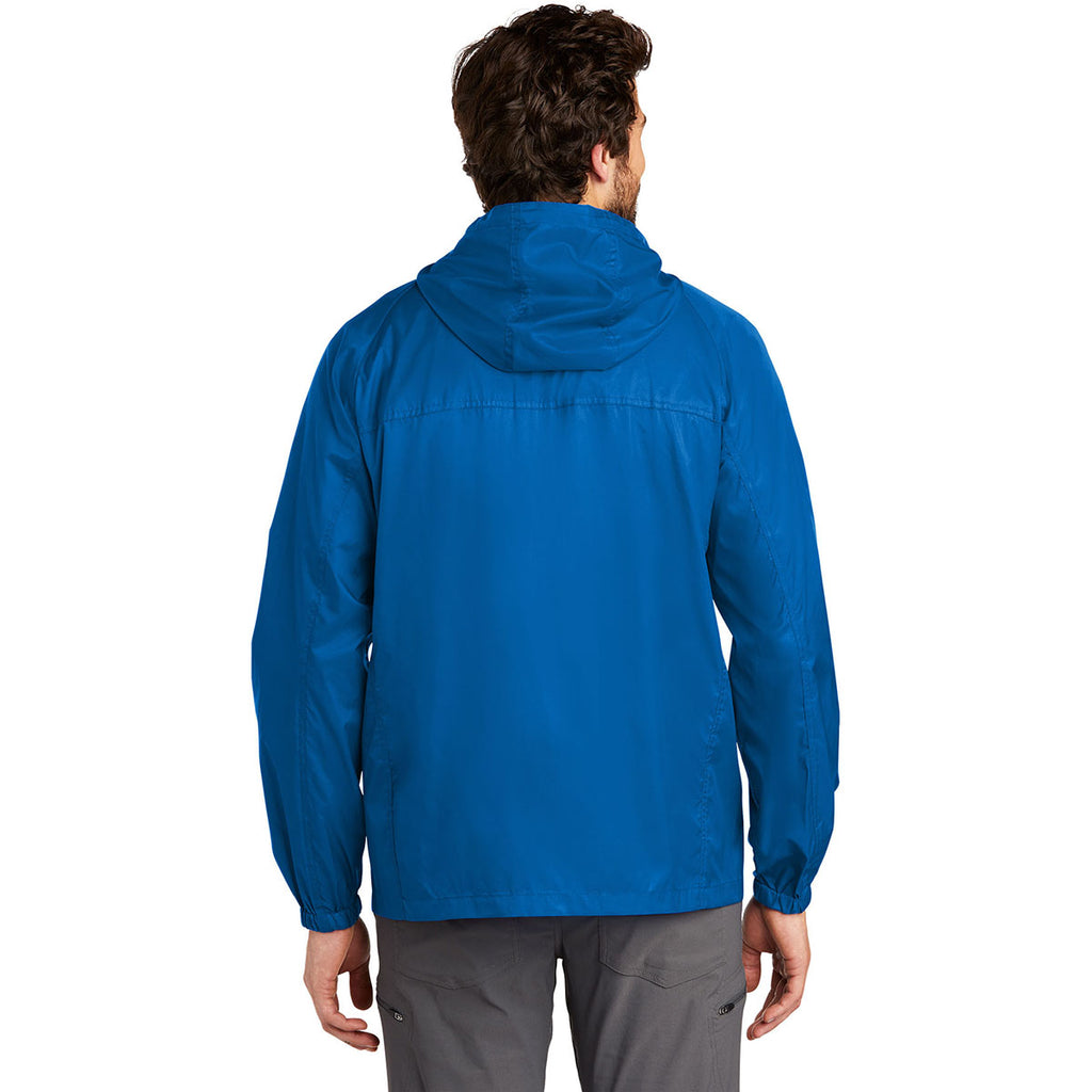 Eddie Bauer Men's Brilliant Blue Packable Wind Jacket