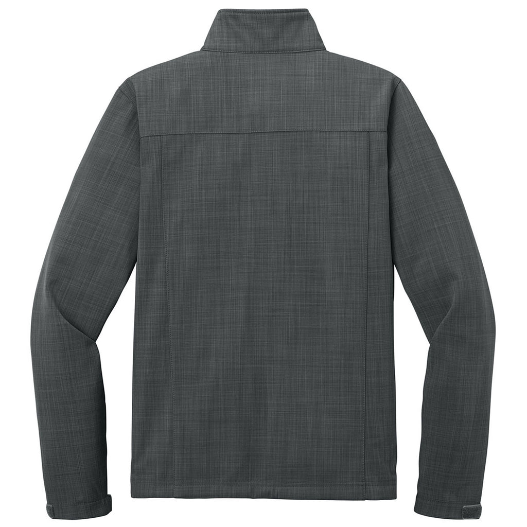 Eddie Bauer Men's Grey Shaded Crosshatch Softshell Jacket