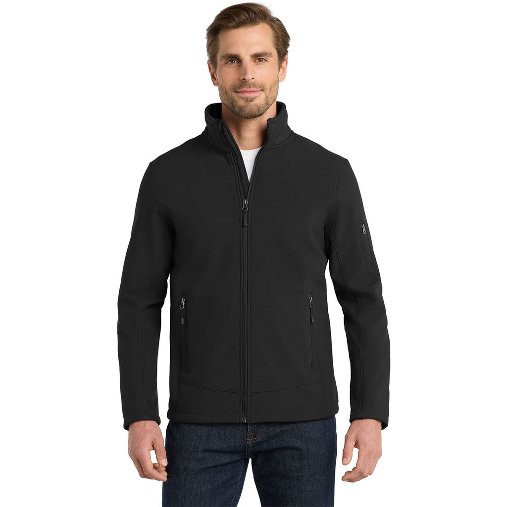 Eddie Bauer Men's Black Rugged Ripstop Softshell Jacket