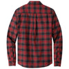 Eddie Bauer Men's Red Highland Plaid Long Sleeve Favorite Flannel Plaid Shirt