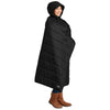 Eddie Bauer Black Puffy Camp Poncho