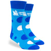 Pop Promos Blue Shades Scattered Polka Dot Dress Socks