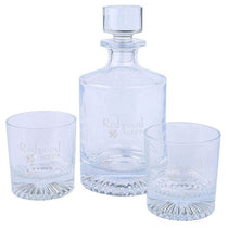 Wellington Kingsley Clear Whiskey Decanter & Glasses Set