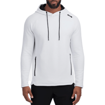 UNRL Men's White Elevation Hoodie