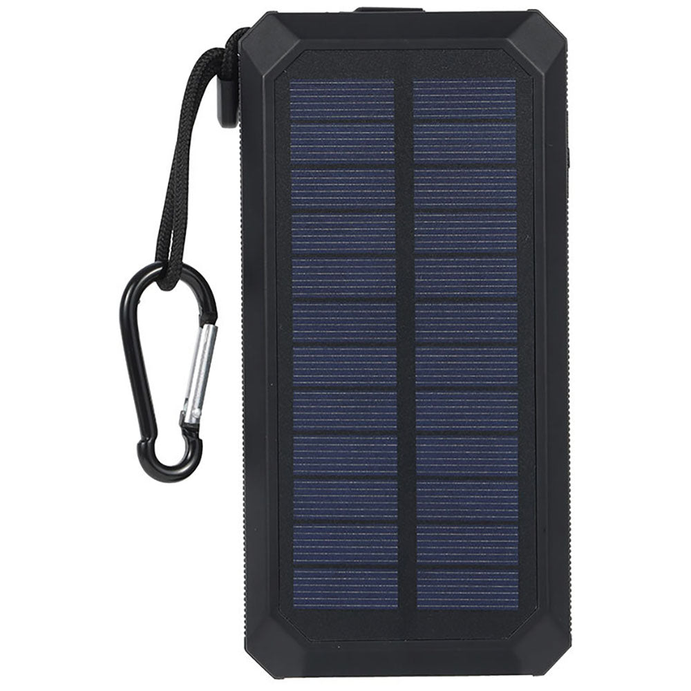 Ariel Premium Black Array 15000mAh 20W Magnetic Wireless Power Bank with Solar Panel, Watch Charger & Retractable Cable