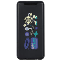 Ariel Premium Black Squire 10000mAh UL Listed Power Bank with Built-In Charging Cables