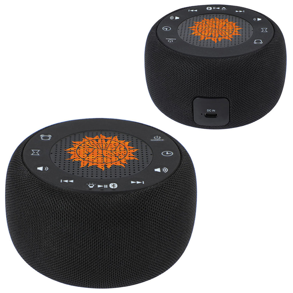 Ariel Premium Black Meridian Digital Clock with Wireless Speaker & White Noise Sounds