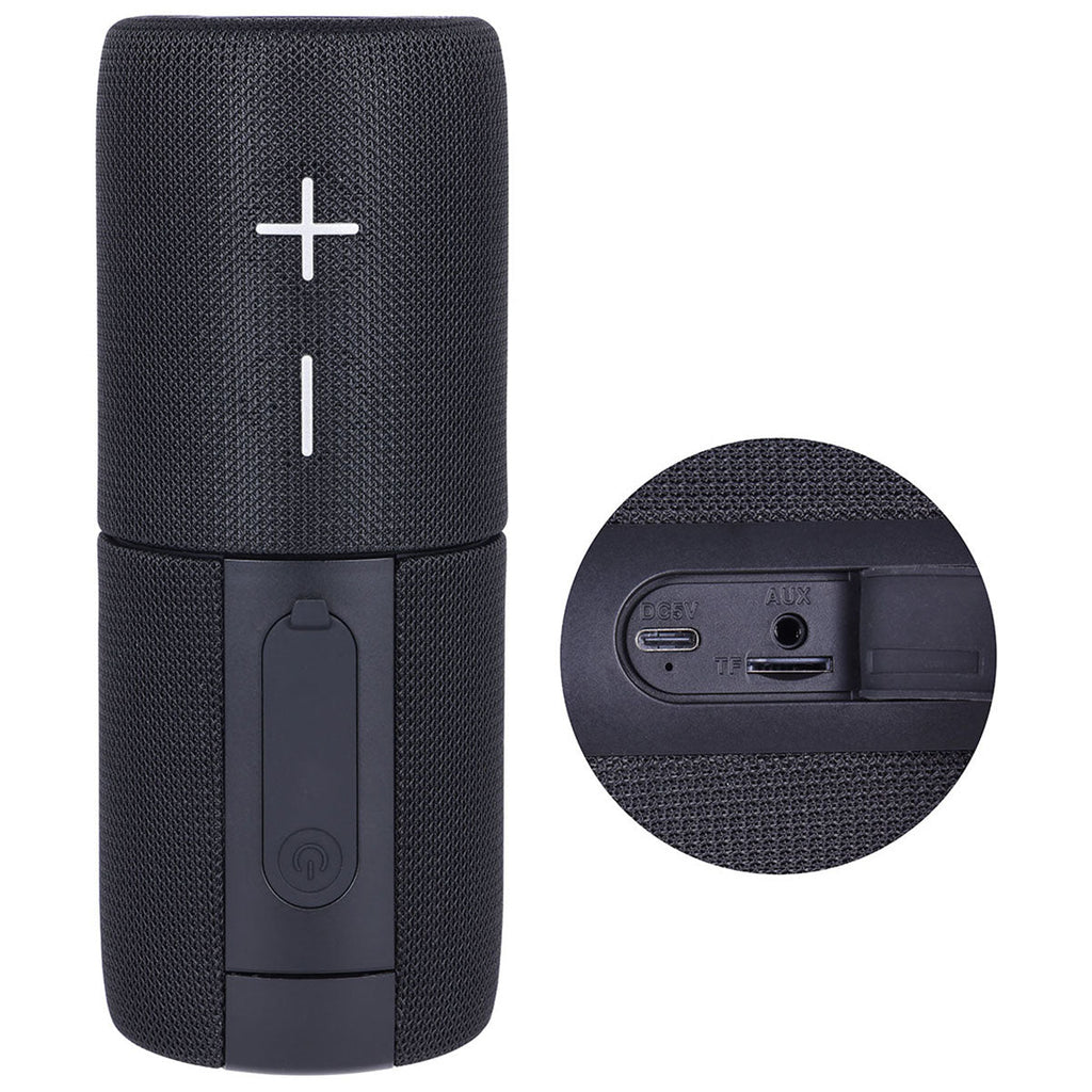 Ariel Premium Black Silo IPX5 Waterproof 20W Dual Wireless Speaker Set