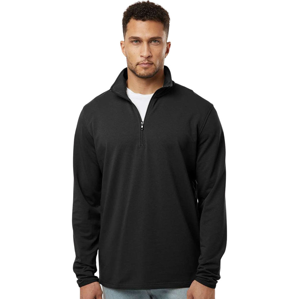 Independent Trading Co. Unisex Black Perform Quarter-Zip Pullover