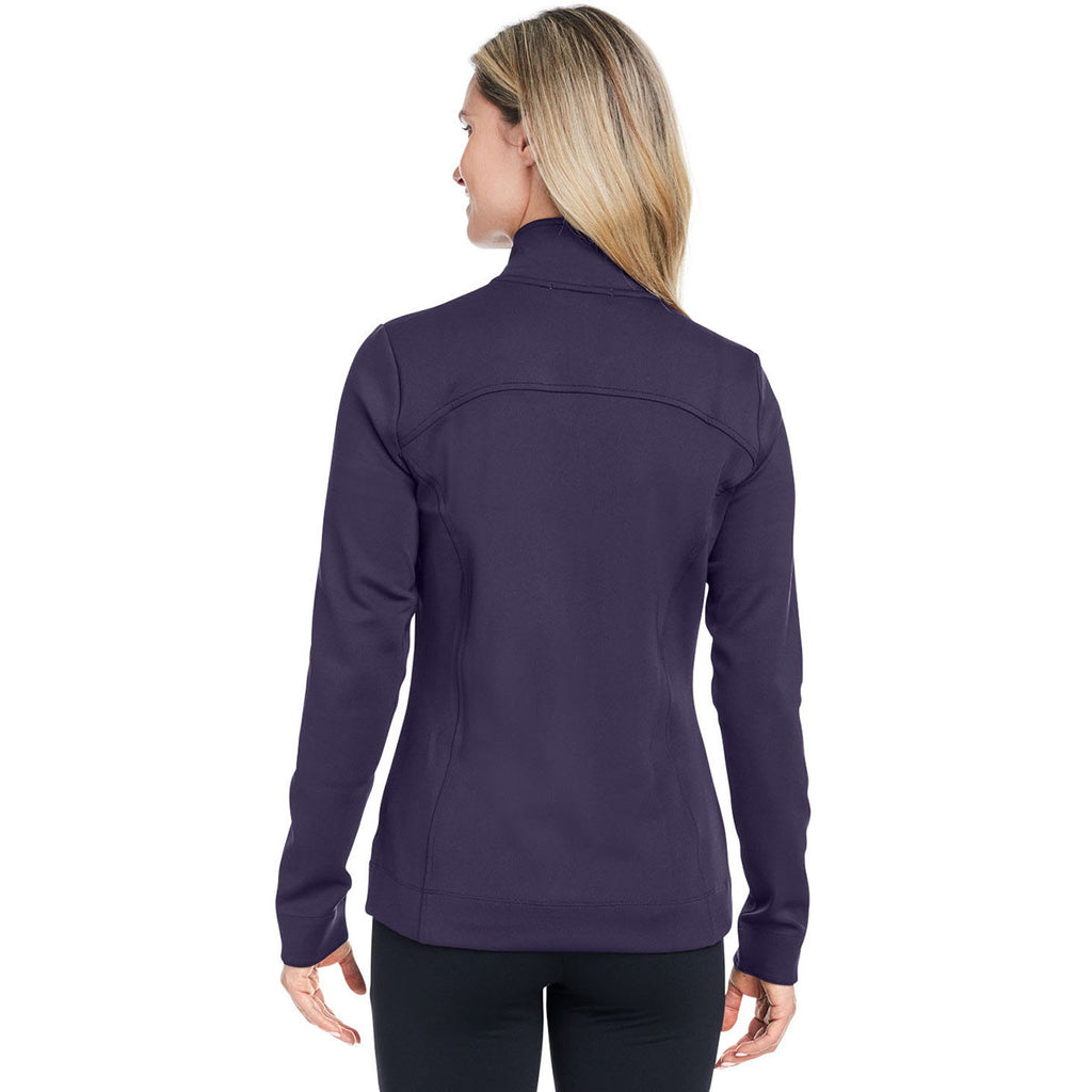 Fairway & Greene Women's Eclipse/White Wells Quarter-Zip Tech Pullover