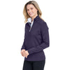 Fairway & Greene Women's Eclipse/White Wells Quarter-Zip Tech Pullover