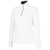 Fairway & Greene Women's White/Eclipse Wells Quarter-Zip Tech Pullover