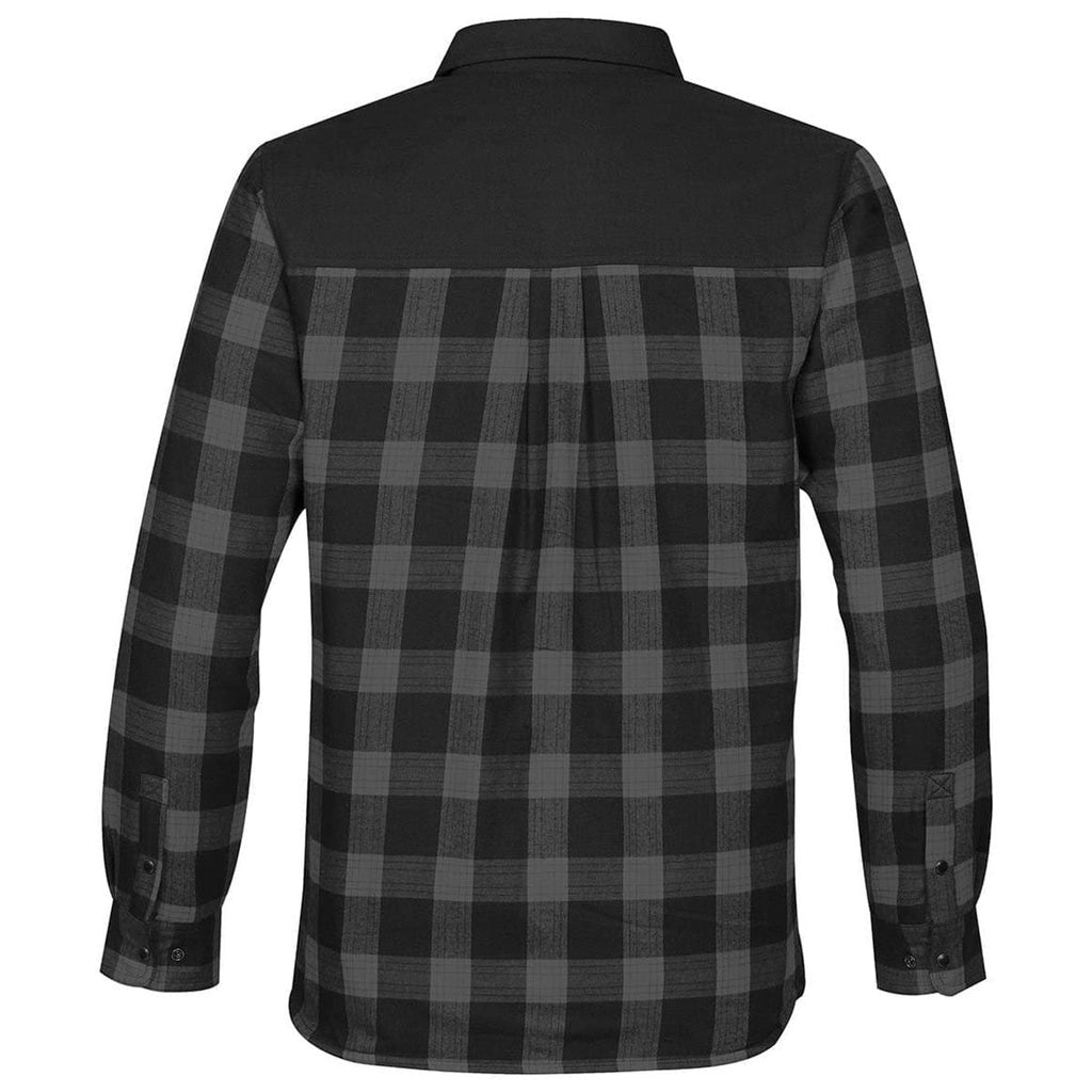Stormtech Men's Carbon Plaid Logan Thermal Long Sleeve Shirt