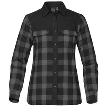 Stormtech Women's Carbon Plaid Logan Thermal Long Sleeve Shirt