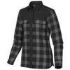 Stormtech Women's Carbon Plaid Logan Thermal Long Sleeve Shirt