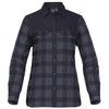 Stormtech Women's Navy Plaid Logan Thermal Long Sleeve Shirt