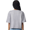 American Apparel Women's Heather Grey French Terry Mid-Length Boxy Top