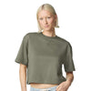 American Apparel Women's Lieutenant French Terry Mid-Length Boxy Top