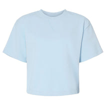 American Apparel Women's Powder Blue French Terry Mid-Length Boxy Top
